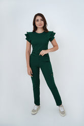 Pantalon Nubes Verde Pino Para Dama